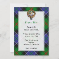 Clan Paterson Crest sur Tartan