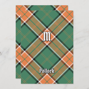 Invitation Clan Pollock Tartan
