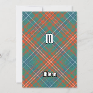 Invitation Clan Wilson Ancienne Tartan