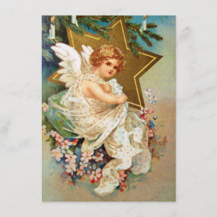 Invitation Clapsaddle : Ange de Noël