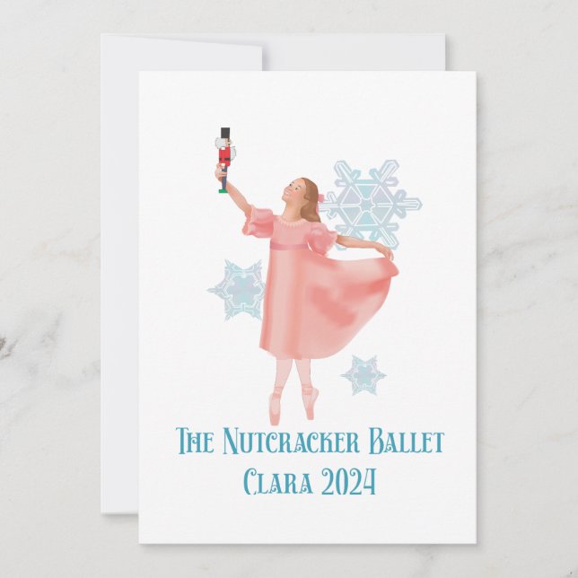 Invitation Clara avec Nutcracker 2024 (Devant)
