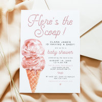 CLARA Retro Glace Cream Voici le Baby shower Scoop