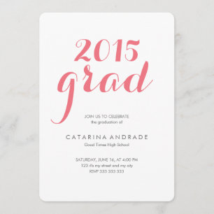 Invitation Classe 2015 Photo Graduation High School Script