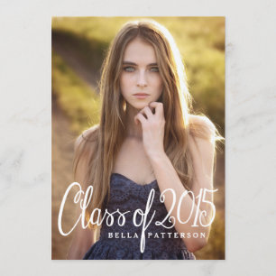 Invitation Classe chic de 2015 Photo Graduation Party