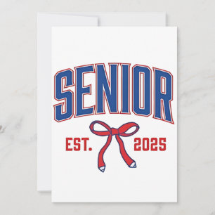 Invitation Classe Coquette Senior 2025 de 2025 de vaches rose