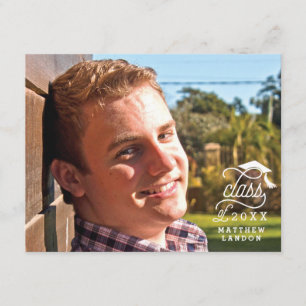 Invitation Classe de 2017 Graduation Photo Merci Note Card