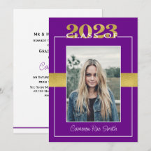 Classe de 2023 Purple & Gold Graduation Party