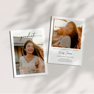 Invitation Classe De 2024 Photo Graduation Party