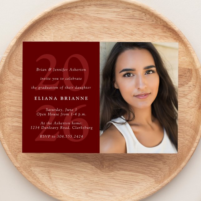 Invitation Classe de 2025 classique de la fête de remise de d (Créateur téléchargé)