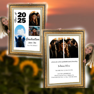 Invitation Classe De 2025, Minima Arch Photo Graduation Party