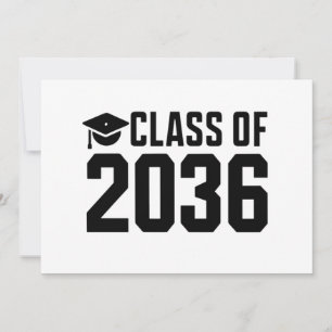 Invitation Classe de 2036 Grandis avec moi Retour à l'école