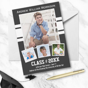 Invitation Classe de 20XX Photo Collage Sport Graduation Part