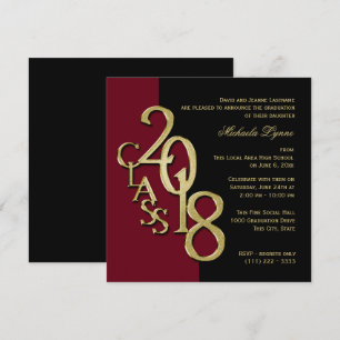 Invitation Classe de Bourgogne et d'or 2018