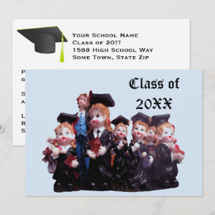 Invitation Classe de fin d'études 20XX Porcelaine Figurines P