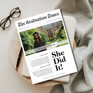 Invitation Classe de graduation budgétaire 2025 Photo journal