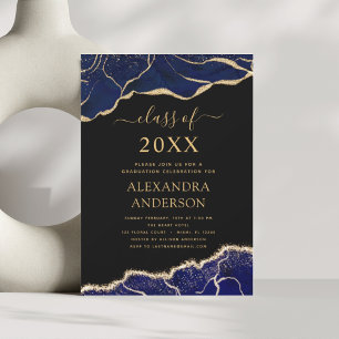 Invitation Classe de graduation d'âge de 2023 bleu marine