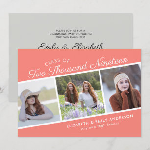 Invitation Classe de manuscrit d'obtention du diplôme de