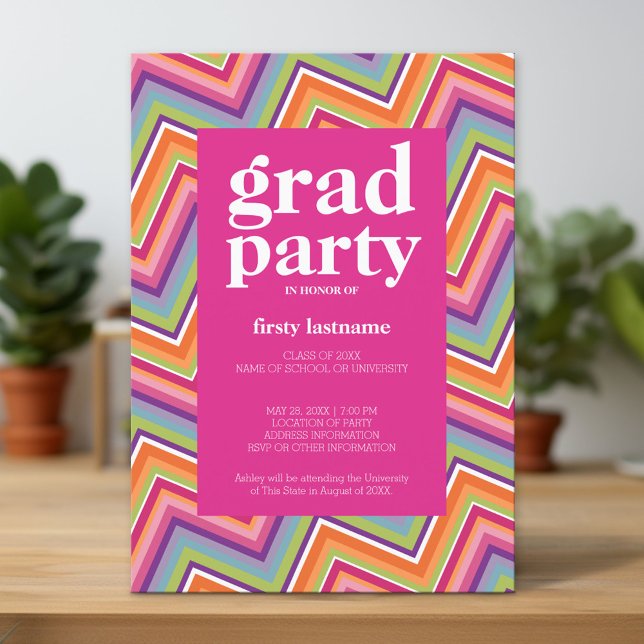 Invitation Classe de n'importe quelle année Graduation Party  (Custom Graduation Announcement and Invitation)