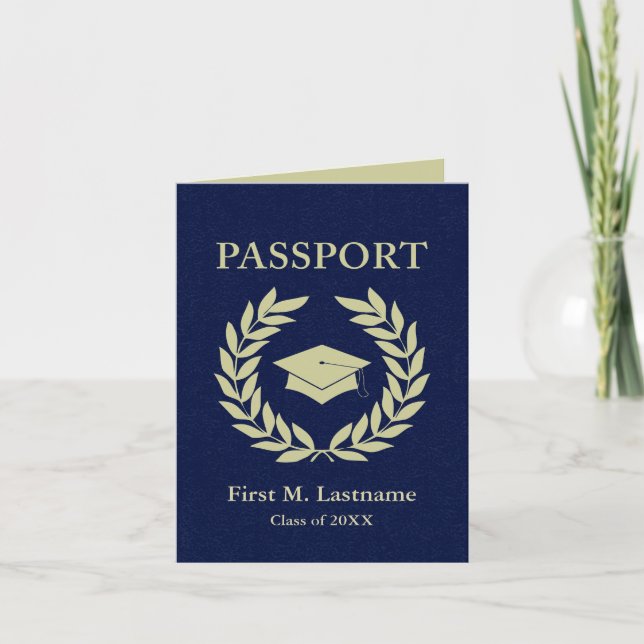 Invitation classe de passeport de graduation 2022 (Devant)