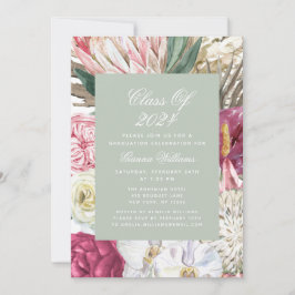 Invitation Classe de photo florale 2022 aquarelle