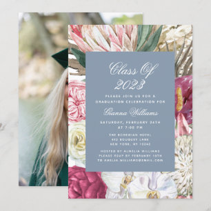 Invitation Classe de photo florale 2022 aquarelle