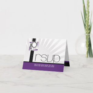 Invitation Classe de réunion sur 40 ans personnalisable RSVP