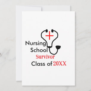 Invitation Classe de survivants de l'école d'infirmières de 2