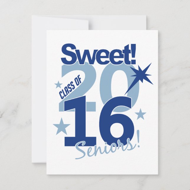 Invitation Classe d'invitation 2016, personnaliser (Devant)