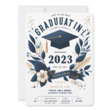 Classe d'invitation de graduation de photo vertica