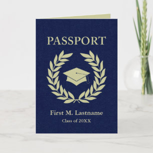 Invitation classe d'invitation de passeport de graduation 20X