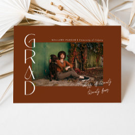 Invitation Classe minimaliste Terracotta de 2024