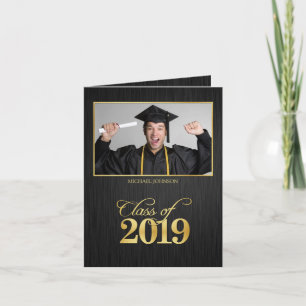 Invitation Classe photo élégante de la fête de graduation 201