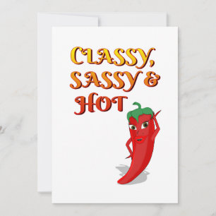 Invitation Classé Sassy Et Hot Pepper Diva