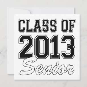 Invitation Classe supérieure 2013