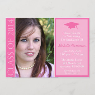 Invitation Classe Traditionnelle De 2014 (Pink)