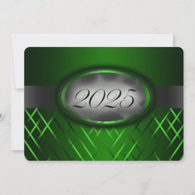 Invitation Classe verte et argent de 2025 (Devant)