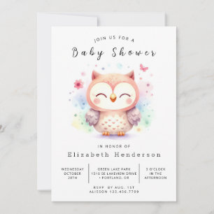 Invitation Classic Fun Owl Baby shower