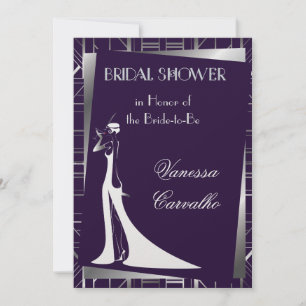 Invitation Classic Gatsby Déco Douche nuptialeInvitationManue