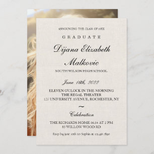 Invitation Classic I Canva Graduation