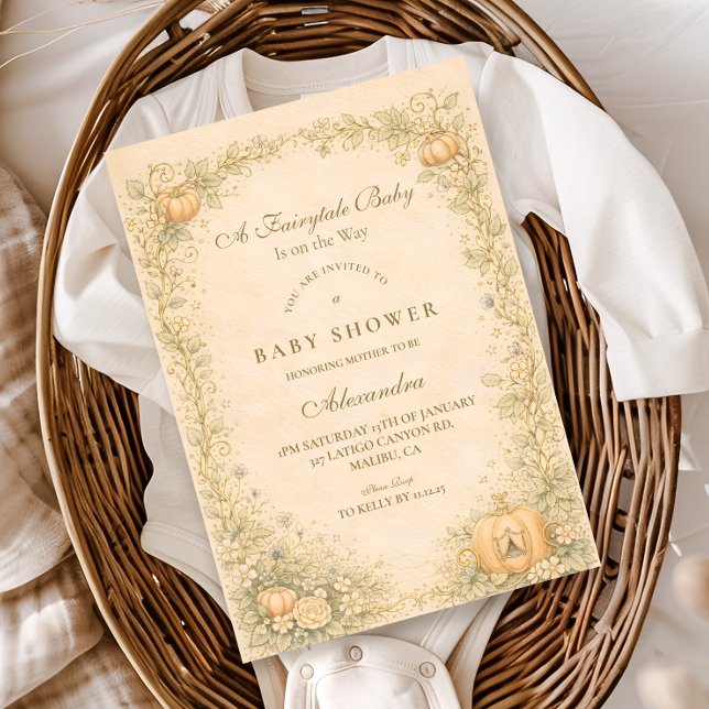 Invitation Classic Storybook Elegance Baby Shower (Créateur téléchargé)