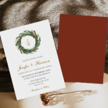Classic Winter Pine Mariage