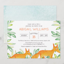 Classic Woodland Fox Baby shower