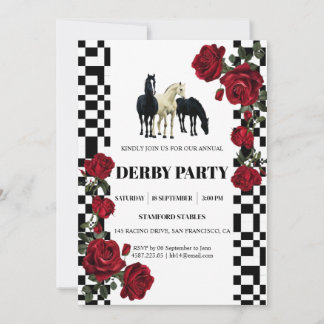 Invitation classique à une soirée Kentucky Derby |