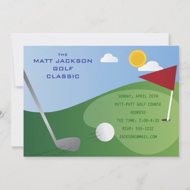 Invitation Classique de Golf (Devant)