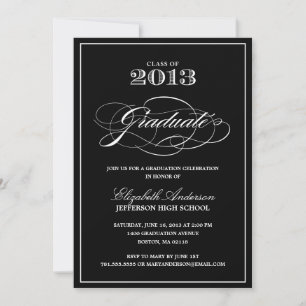 Invitation classique de remise de diplômes