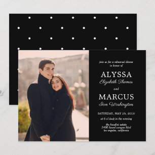 Invitation classique Dîner de répétition Mariage F