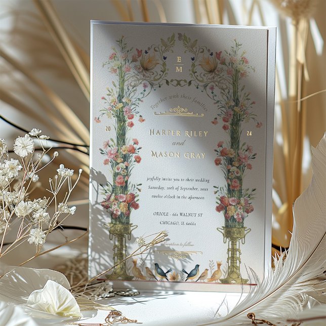 Invitation classique Enchanted Garden Wedding (Créateur téléchargé)