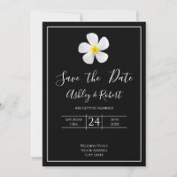 Classique Formelle Moderne, Blanc sur Noir, Date d