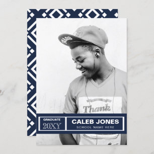 Invitation Classique Moderne Design élégant Élégant Photo Gra