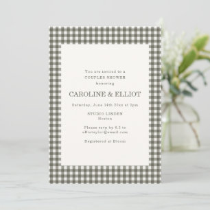 Invitation classique pour une douche de couple à c